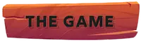 A cartoon wooden sign that says 'The Game'